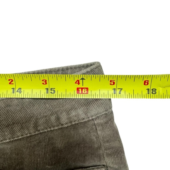 J Jill Brown Corduroy Pants Straight Inseam 32” Size 12 Tall - Picture 4 of 7
